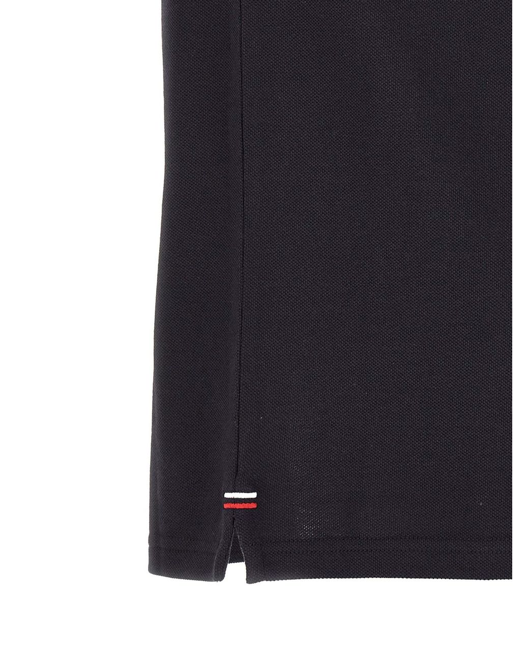 Moncler Blue Short-Sleeved Polo Shirt for men