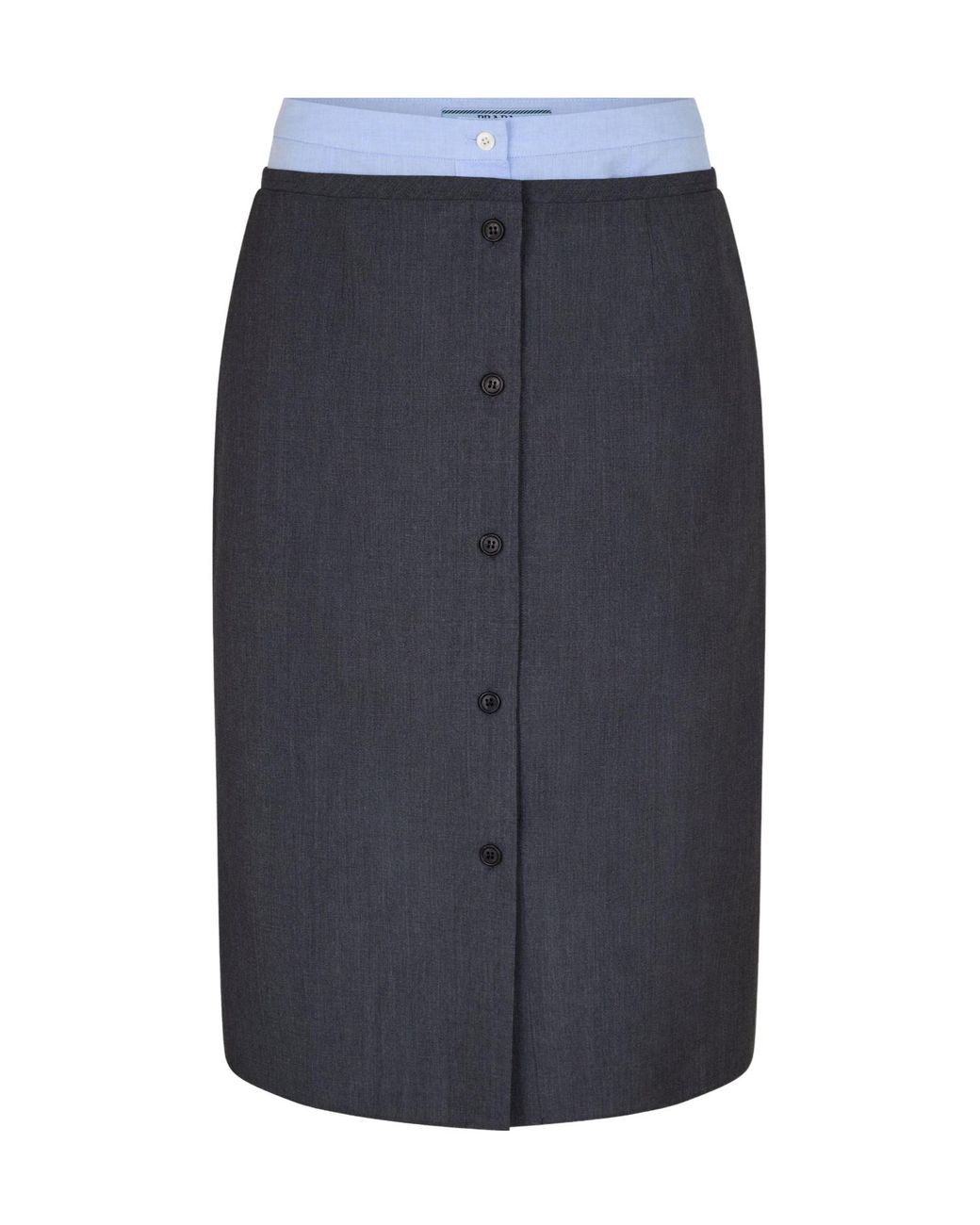 Prada Blue Midi Skirt