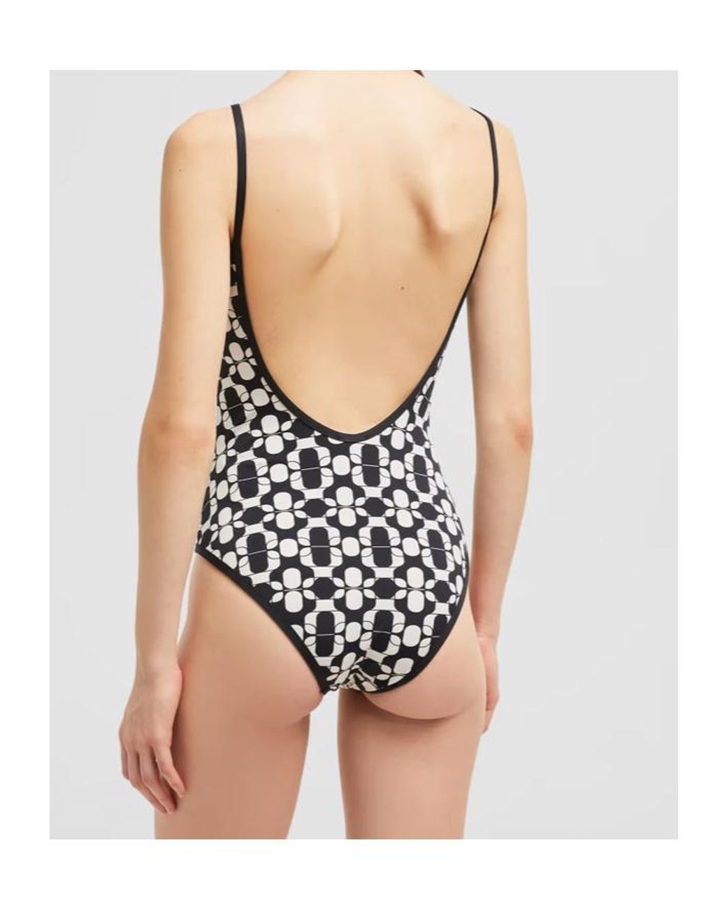 Moncler White One-Piece Swimsuit