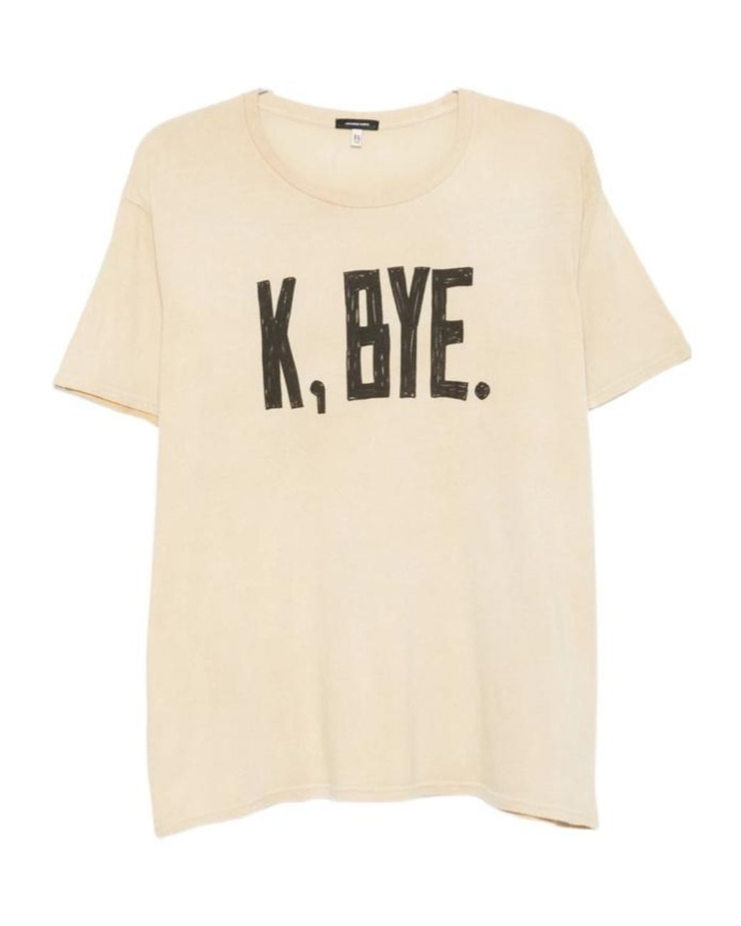 R13 Natural K Bye Boy T-Shirt for men