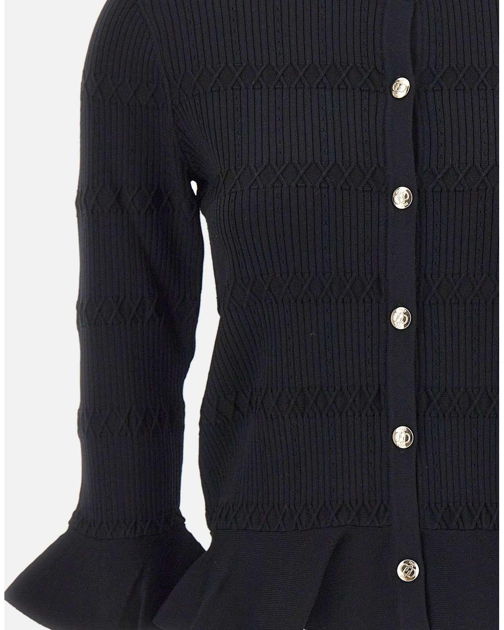 Liu Jo Blue Flounces Cardigan