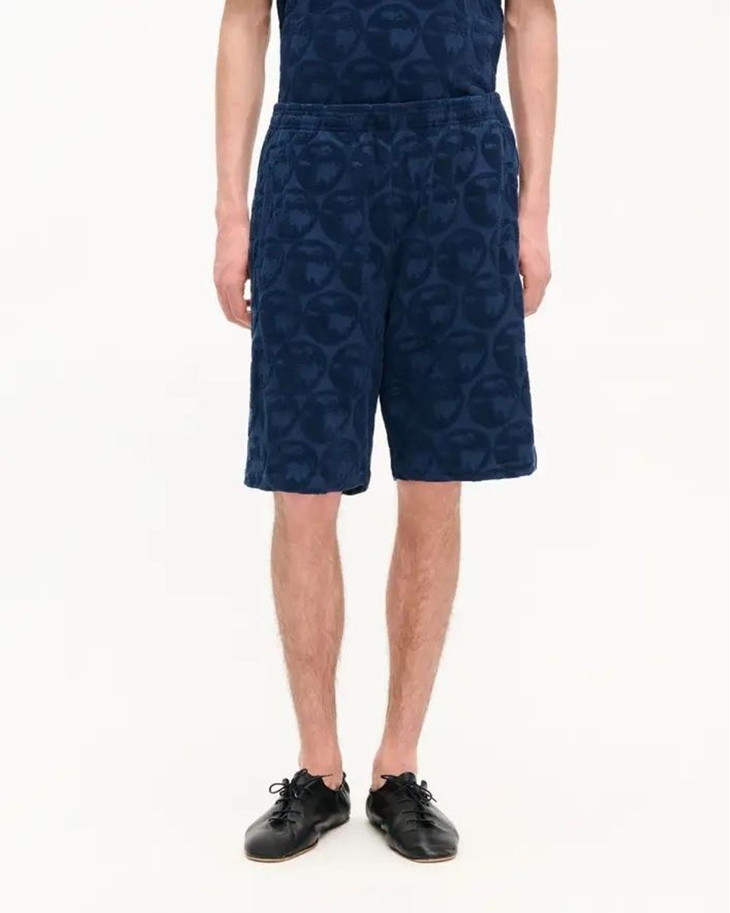 KENZO Blue Textured Pattern Shorts for men