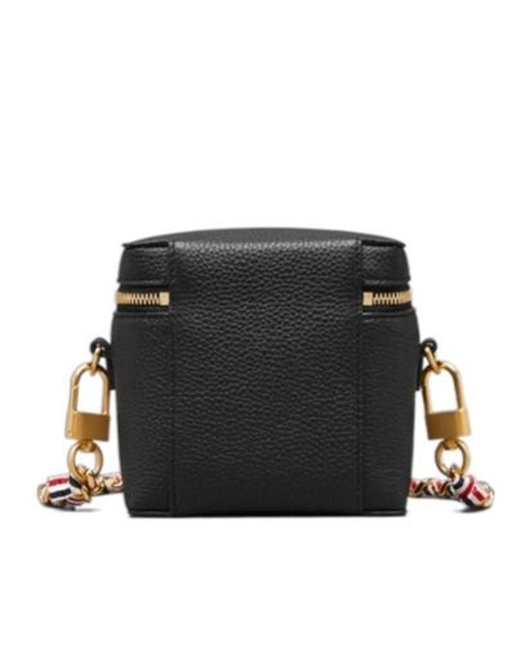 Thom Browne Black Zip-Around Box Clutch Bag