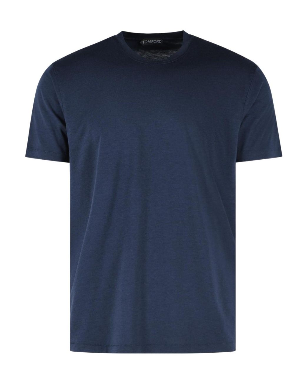 Tom Ford Blue Short Sleeve Crewneck T-Shirt for men