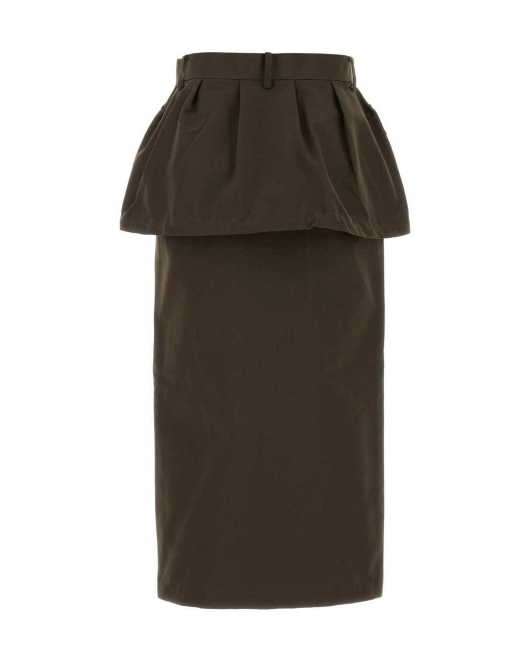 Sacai Green Grosgrain Bonding Skirt