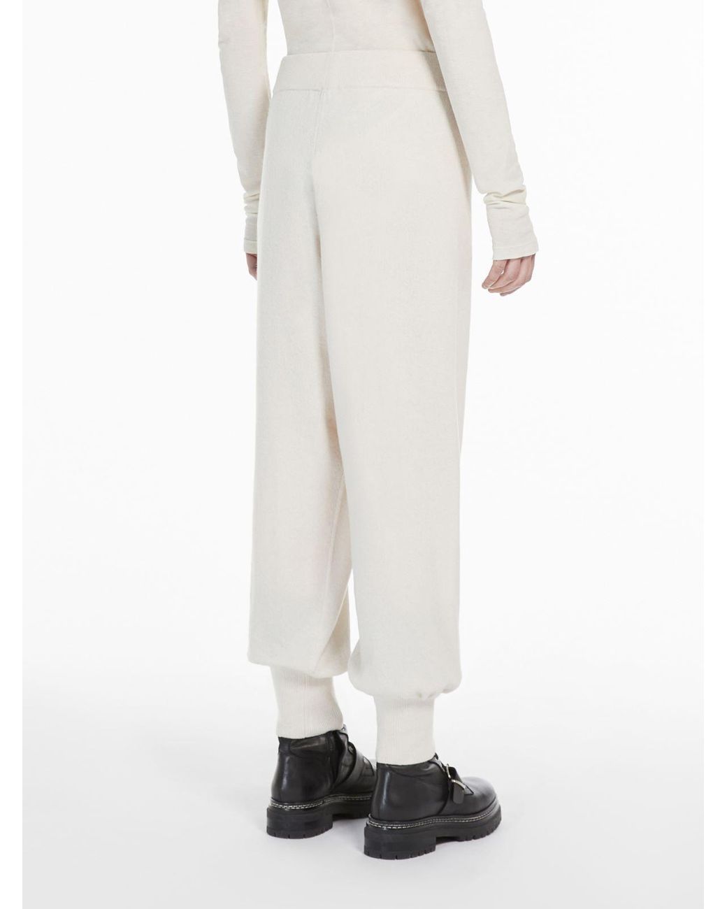 Weekend by Maxmara White Knitted Casual Pants