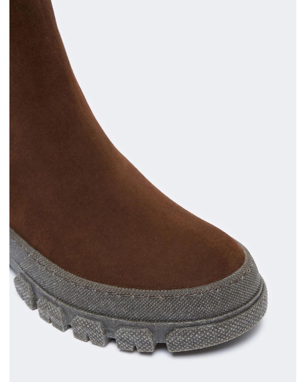 Weekend by Maxmara Brown Round Toe Ankle Boots