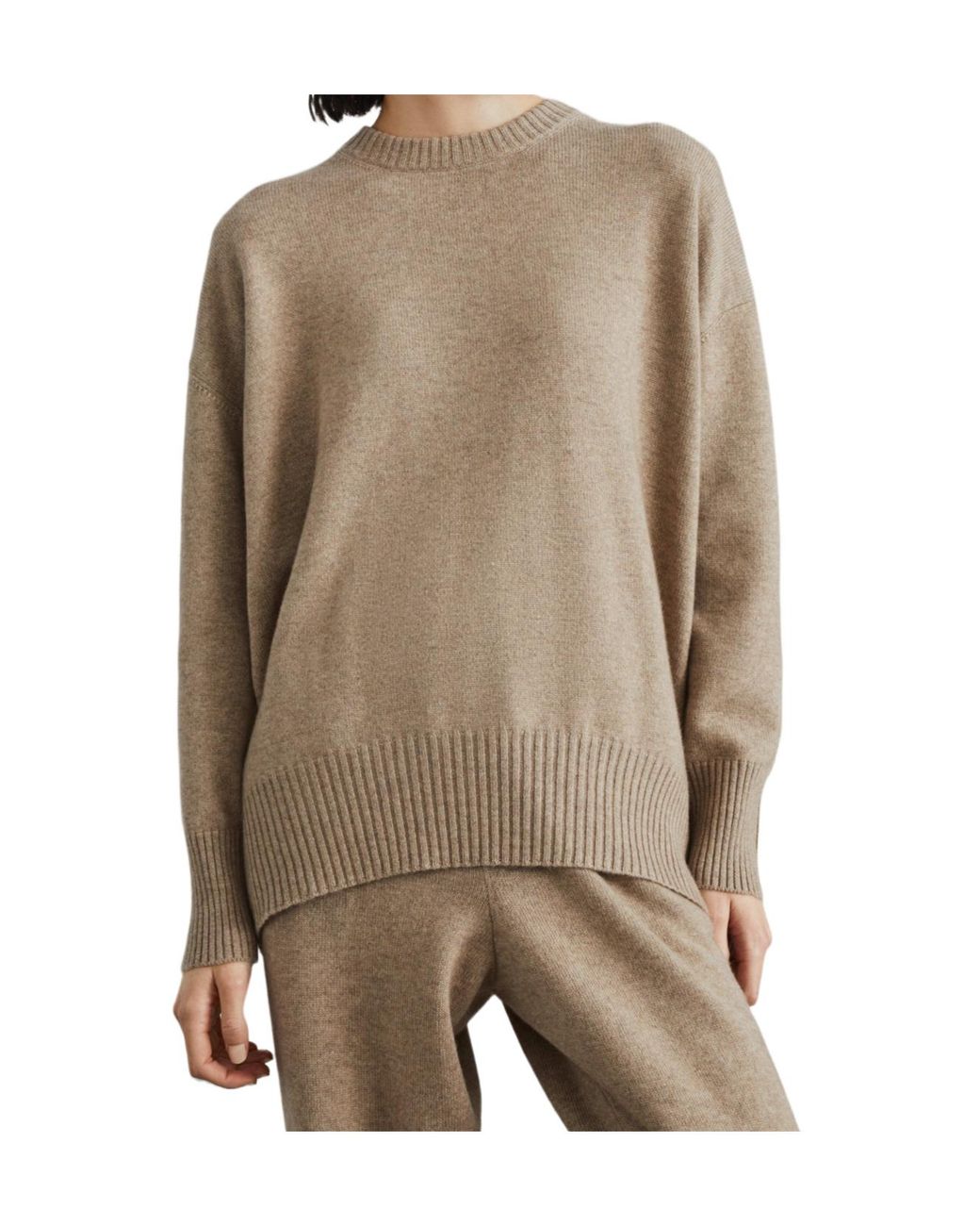 Brunello Cucinelli Natural Crewneck Knitted Jumper