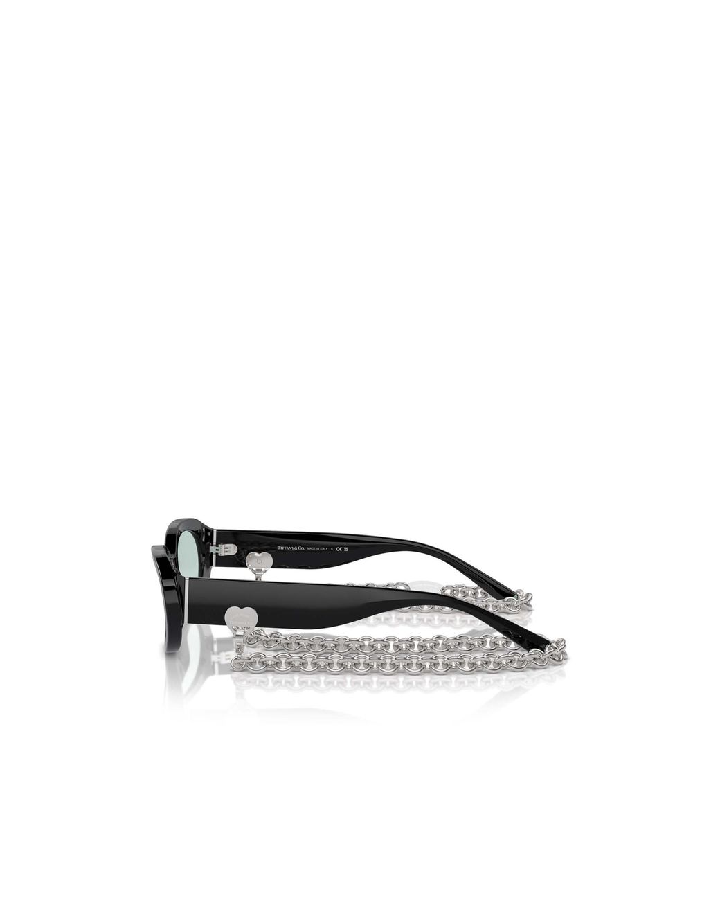 Tiffany & Co White Oval Frame Sunglasses