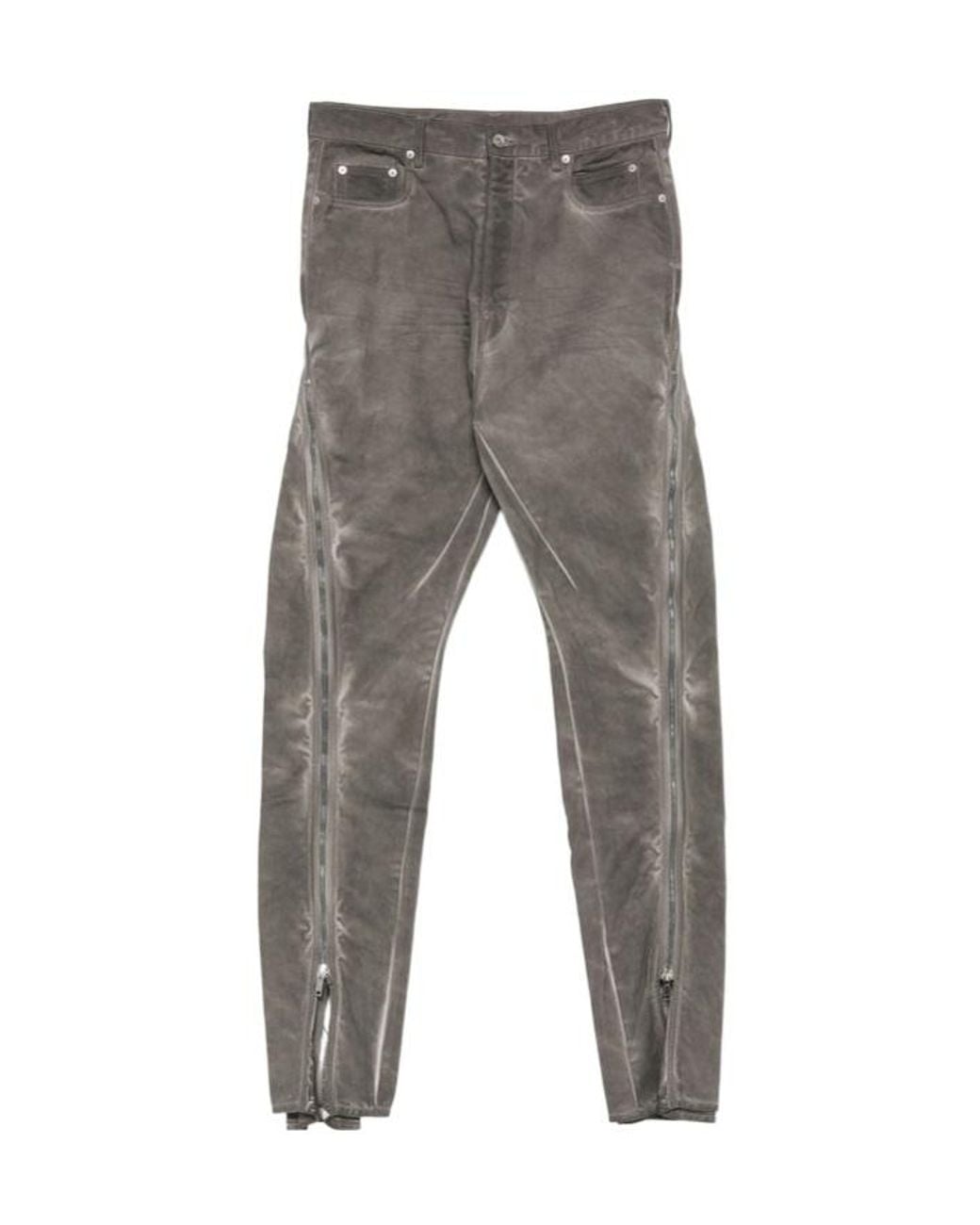 Rick Owens Gray Bolan Banana Jeans for men