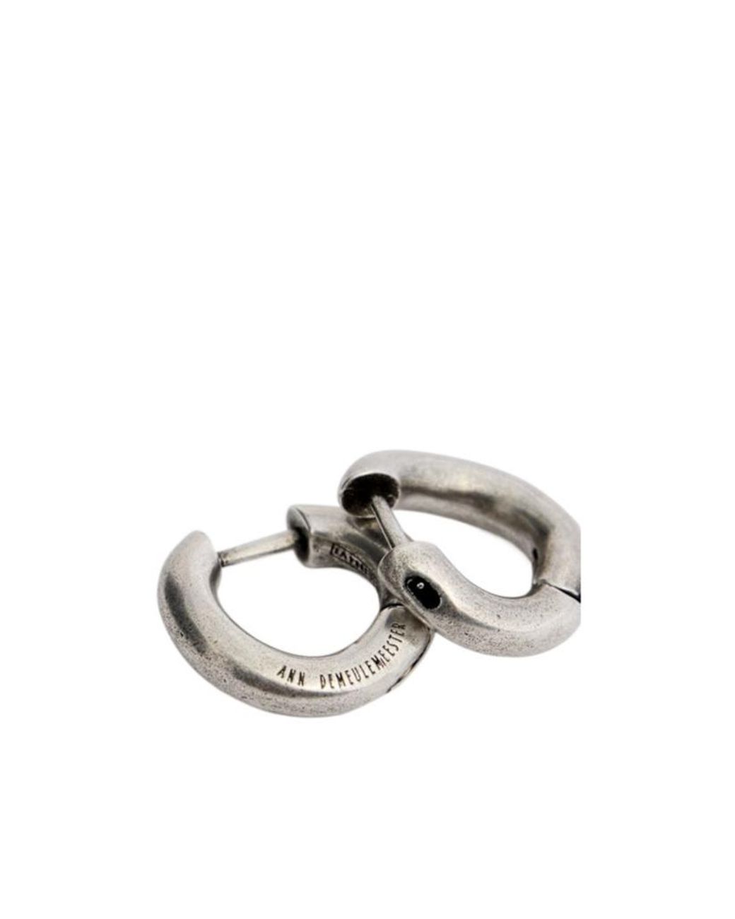 Ann Demeulemeester Metallic Mariela Anatomic Loop Earrings for men