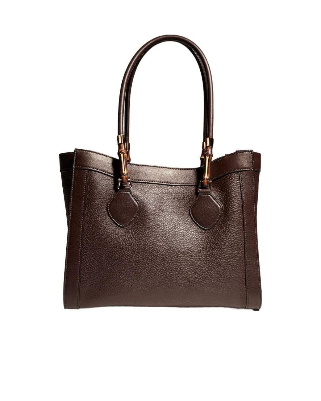 Gucci Brown Bamboo Tote Medium Bag