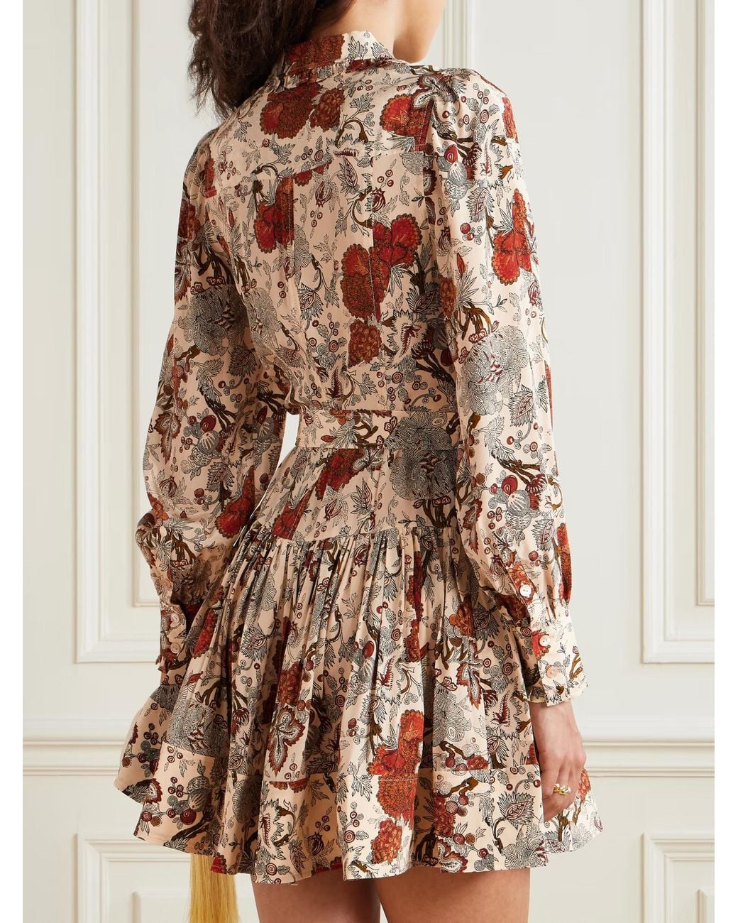 Ulla Johnson Multicolor Simona Floral Ruffled Mini Dress