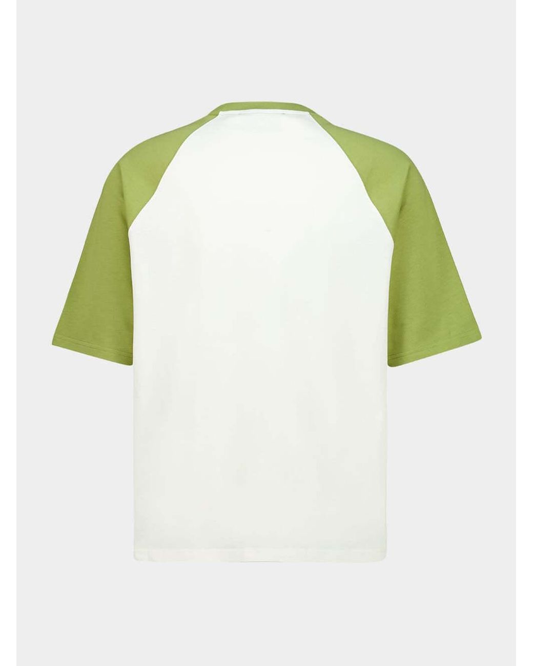 AMI Green Ami Logo Detailed Crewneck T-Shirt for men