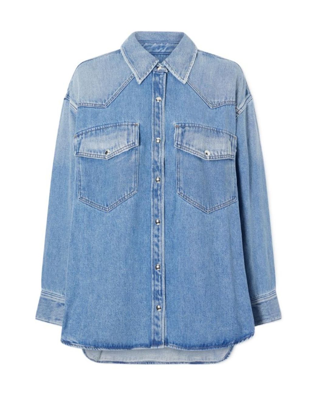 Agolde Blue Lotta Denim Shirt