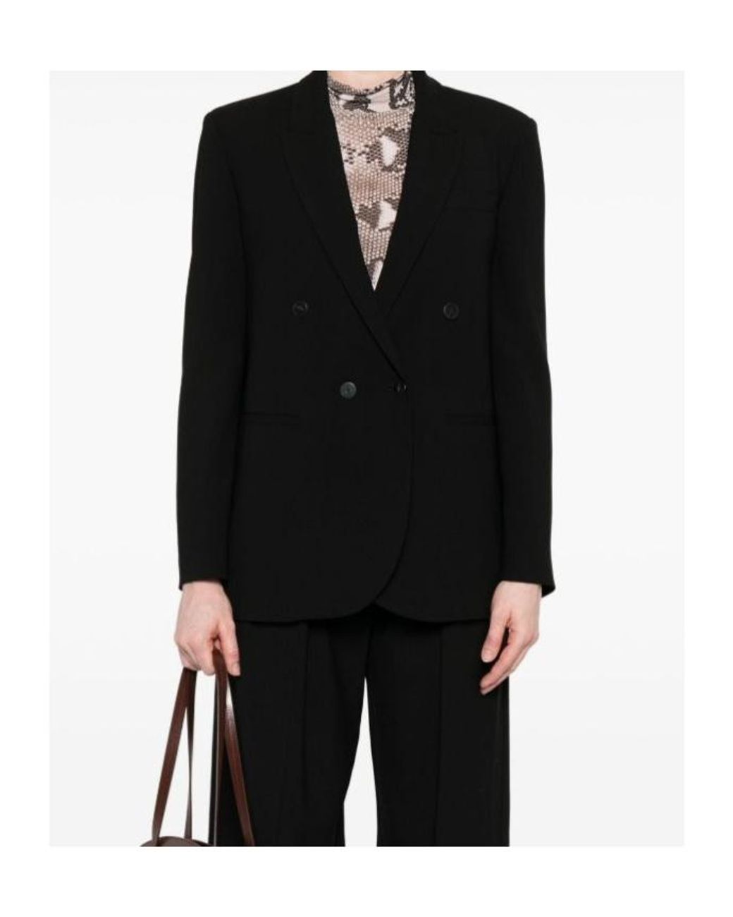 Forte_forte Black Long-Sleeved Suit Jacket