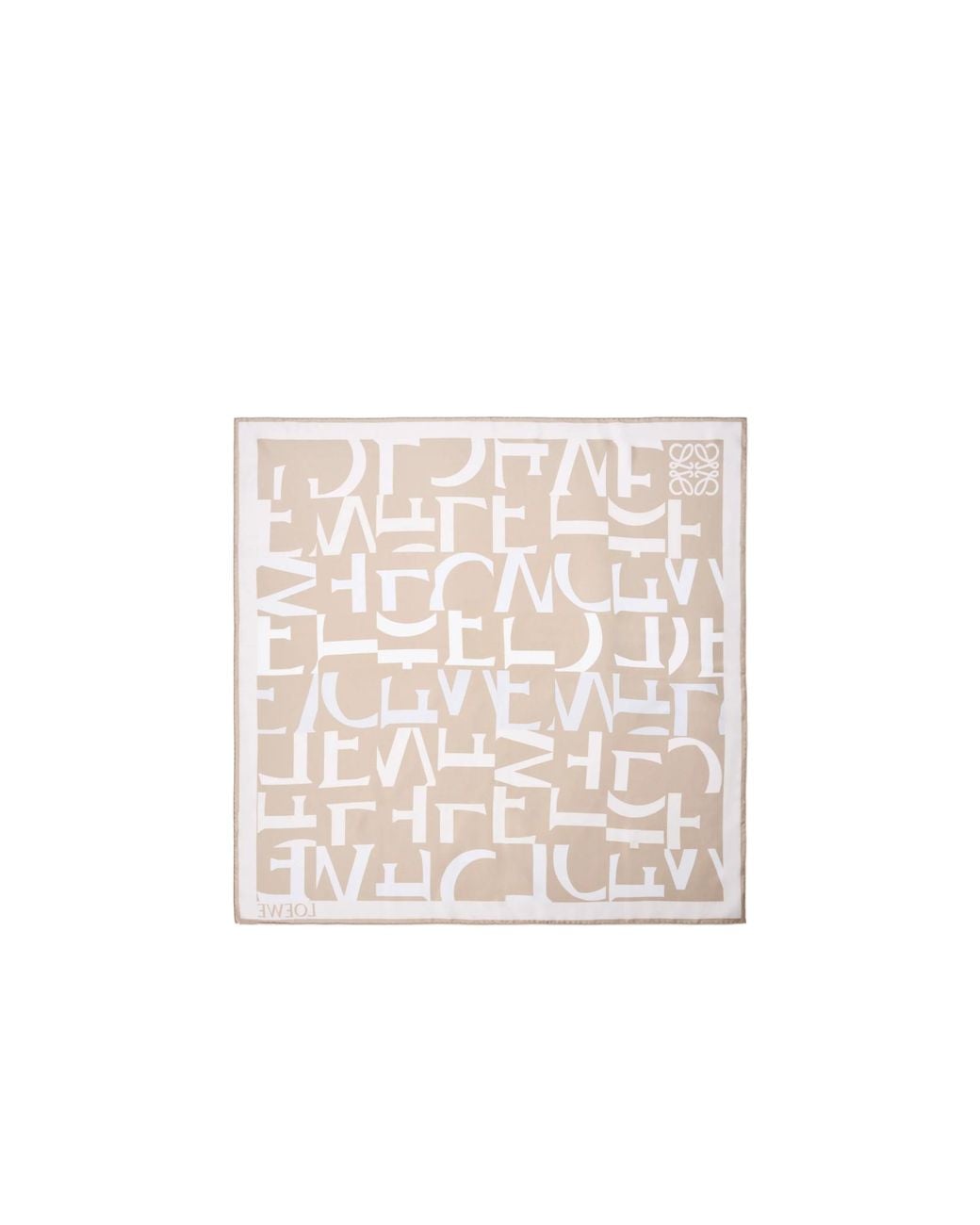 Loewe White Square Scarf