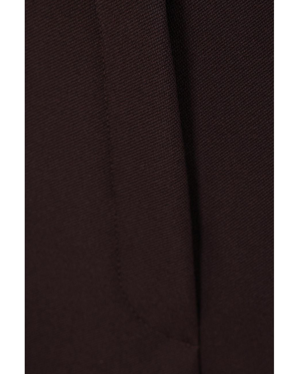 Fendi Brown Straight-Leg Tailored Cut Trousers