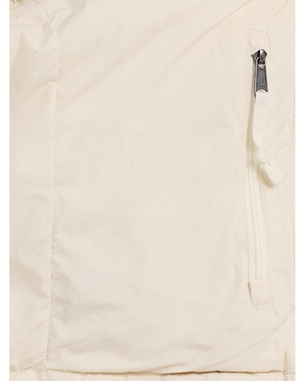 The North Face Natural Short Puffer Jacket With High Collar