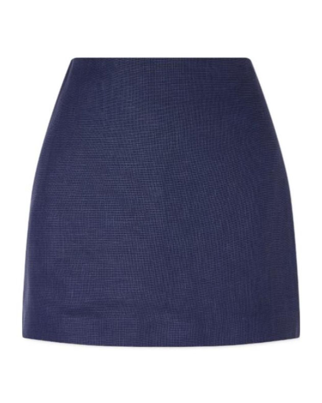 Blazé Milano Blue Wool Miniskirt