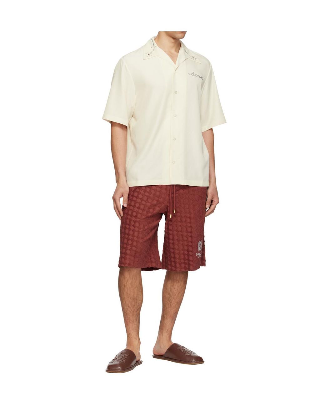 Amiri Brown Ma Slippers for men
