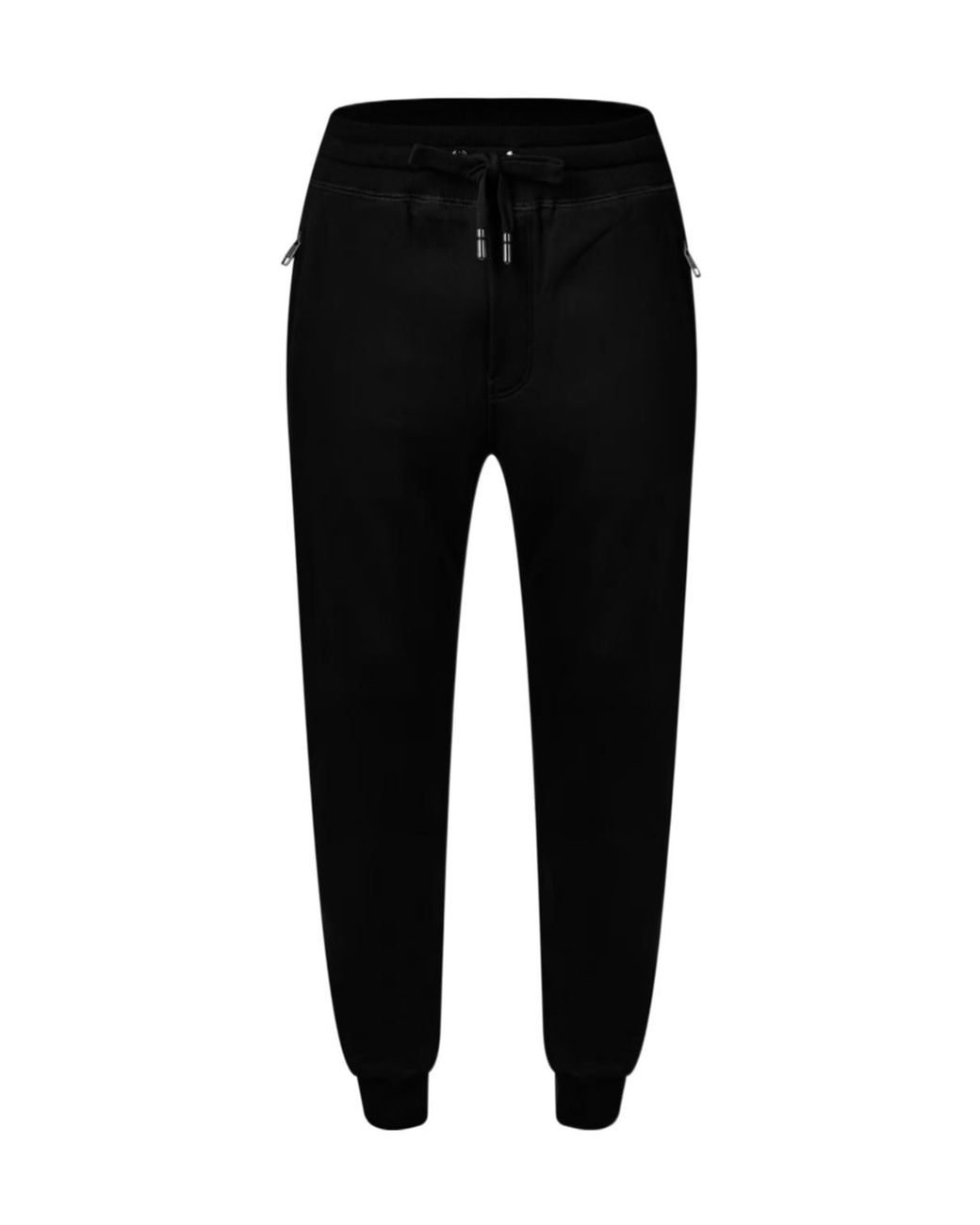Dolce & Gabbana Black Logo Plate Track Pants for men