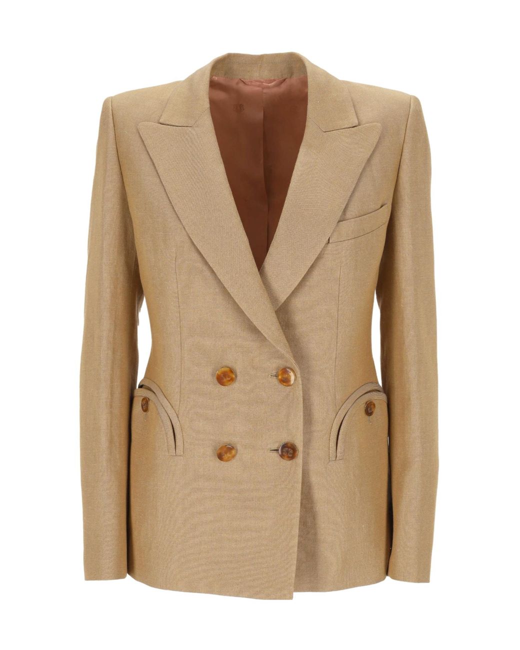 Blazé Milano Natural Blazé Milano Renegade Charmer Double-Breasted Blazer