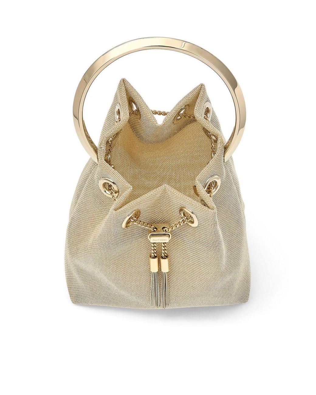 Jimmy Choo Natural Bon Bon Bucket Bag