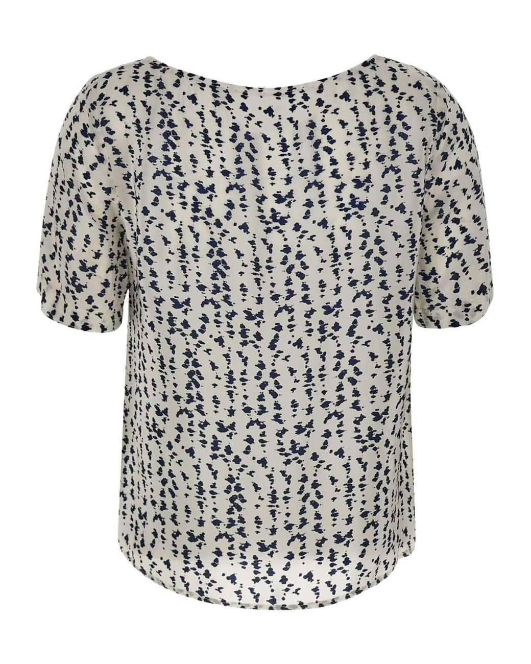 Kaos Black Printed Short-Sleeve Top