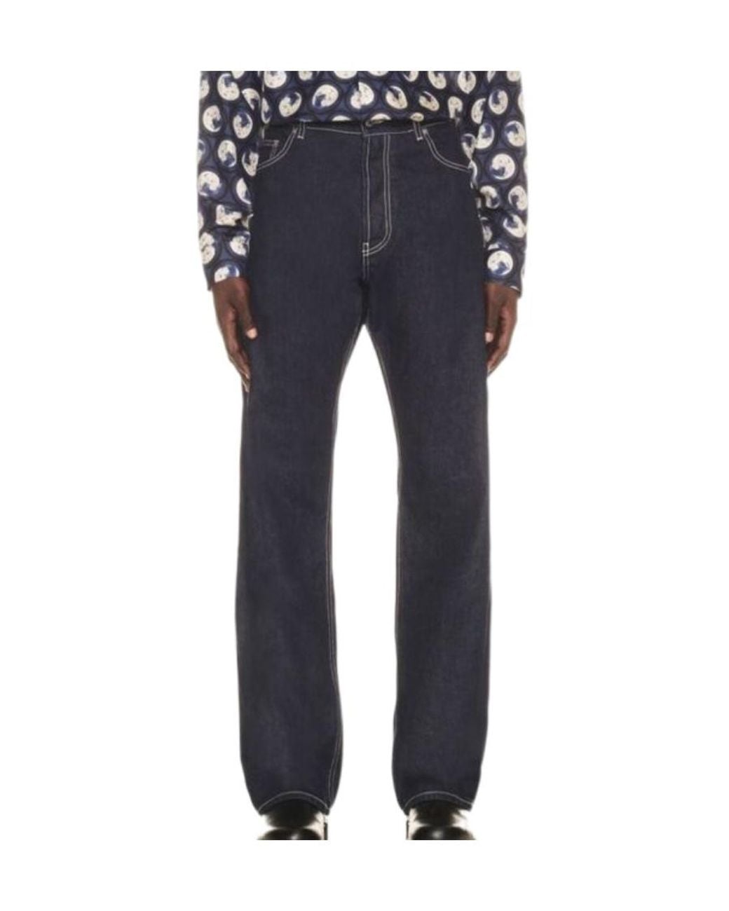 Off-White c/o Virgil Abloh Blue Sierra Leone Loose-Fit Jeans for men