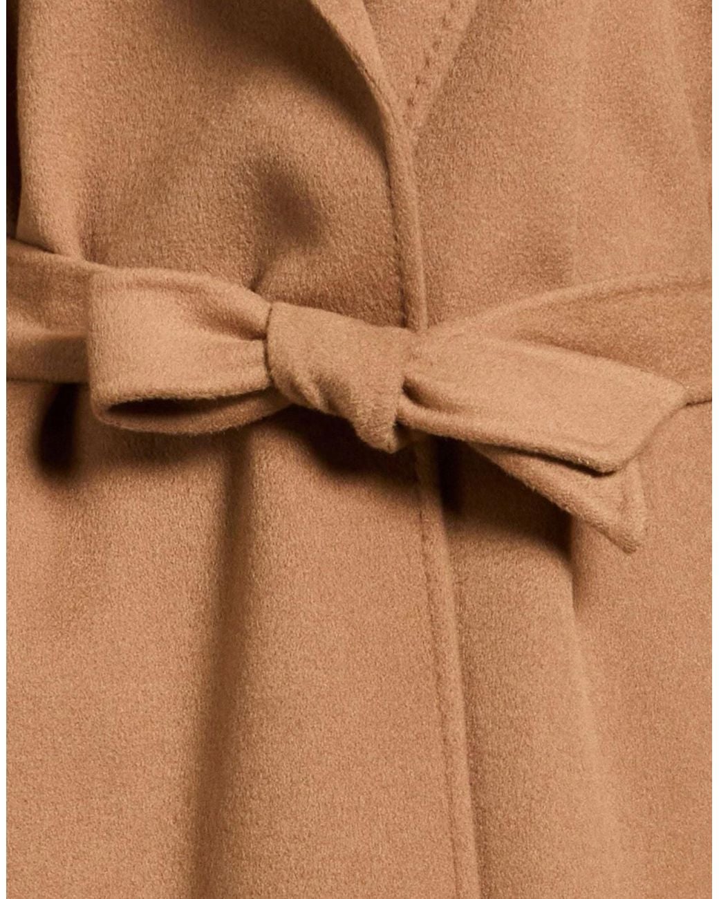 Max Mara Brown Wool Belted Coat