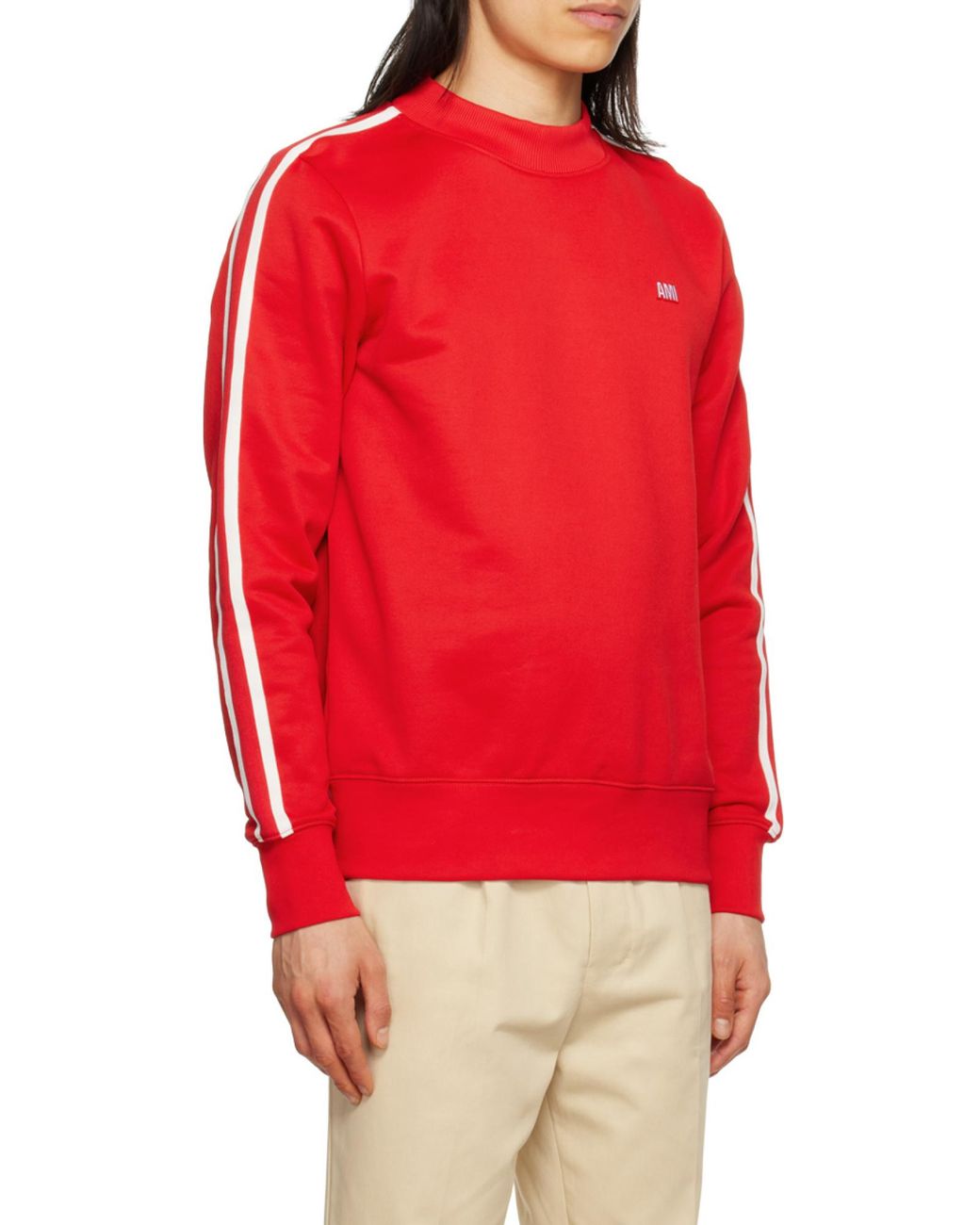 AMI Red Ami De Coeur Sweatshirt for men