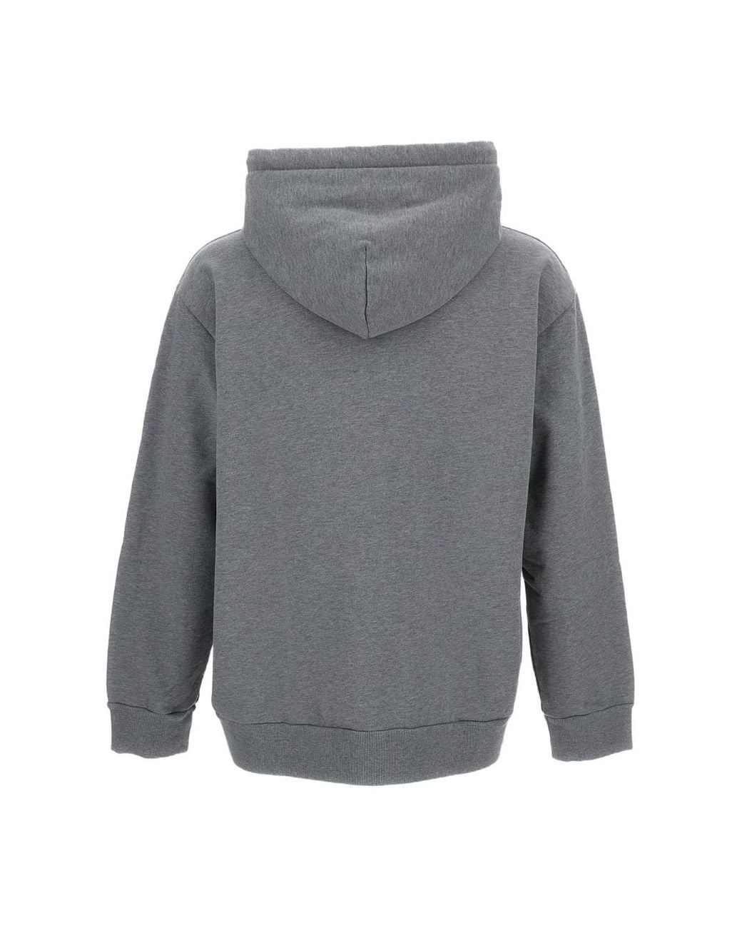 MM6 by Maison Margiela Gray Logo Patch Hoodie for men
