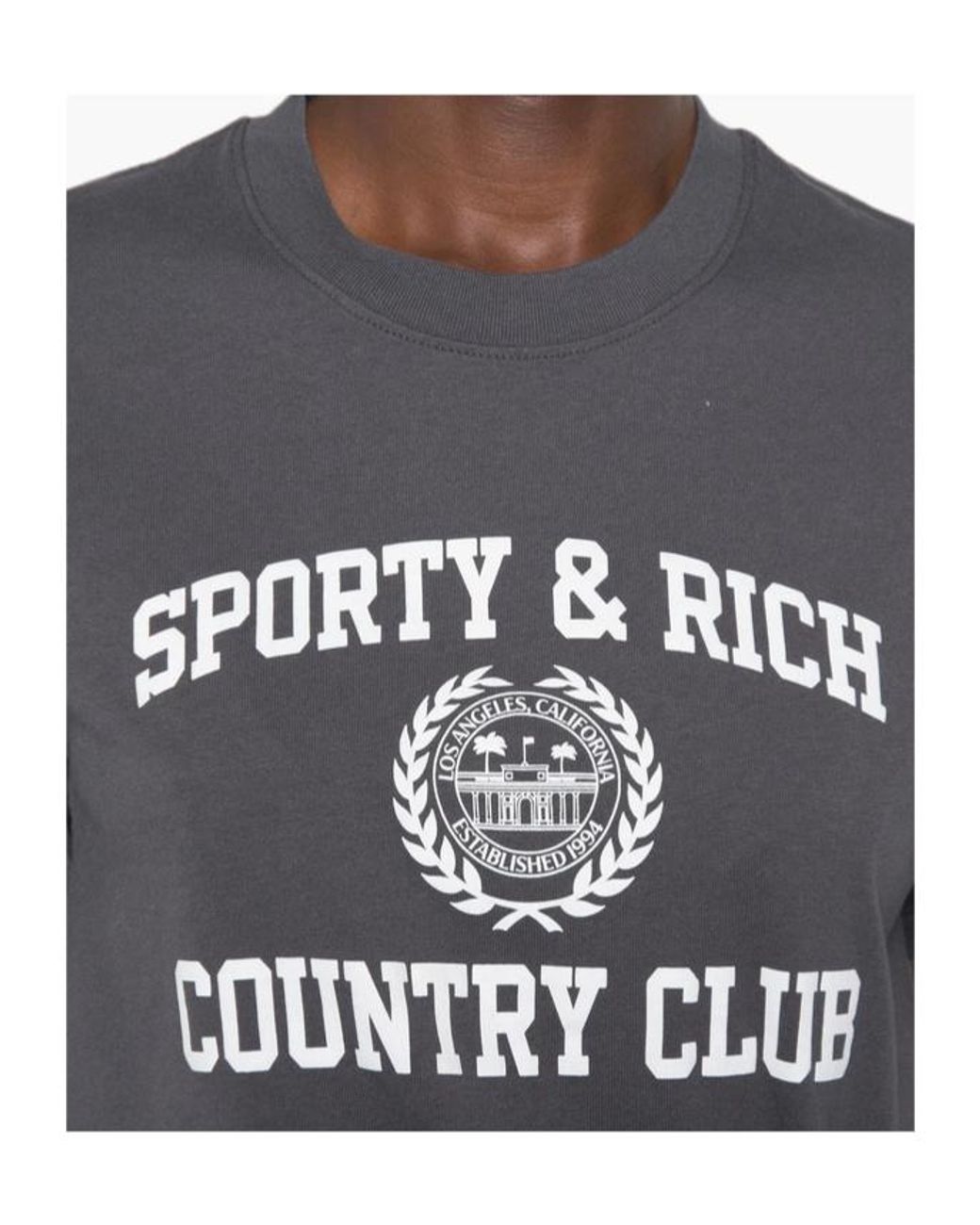 Sporty & Rich Black Printed T-Shirt