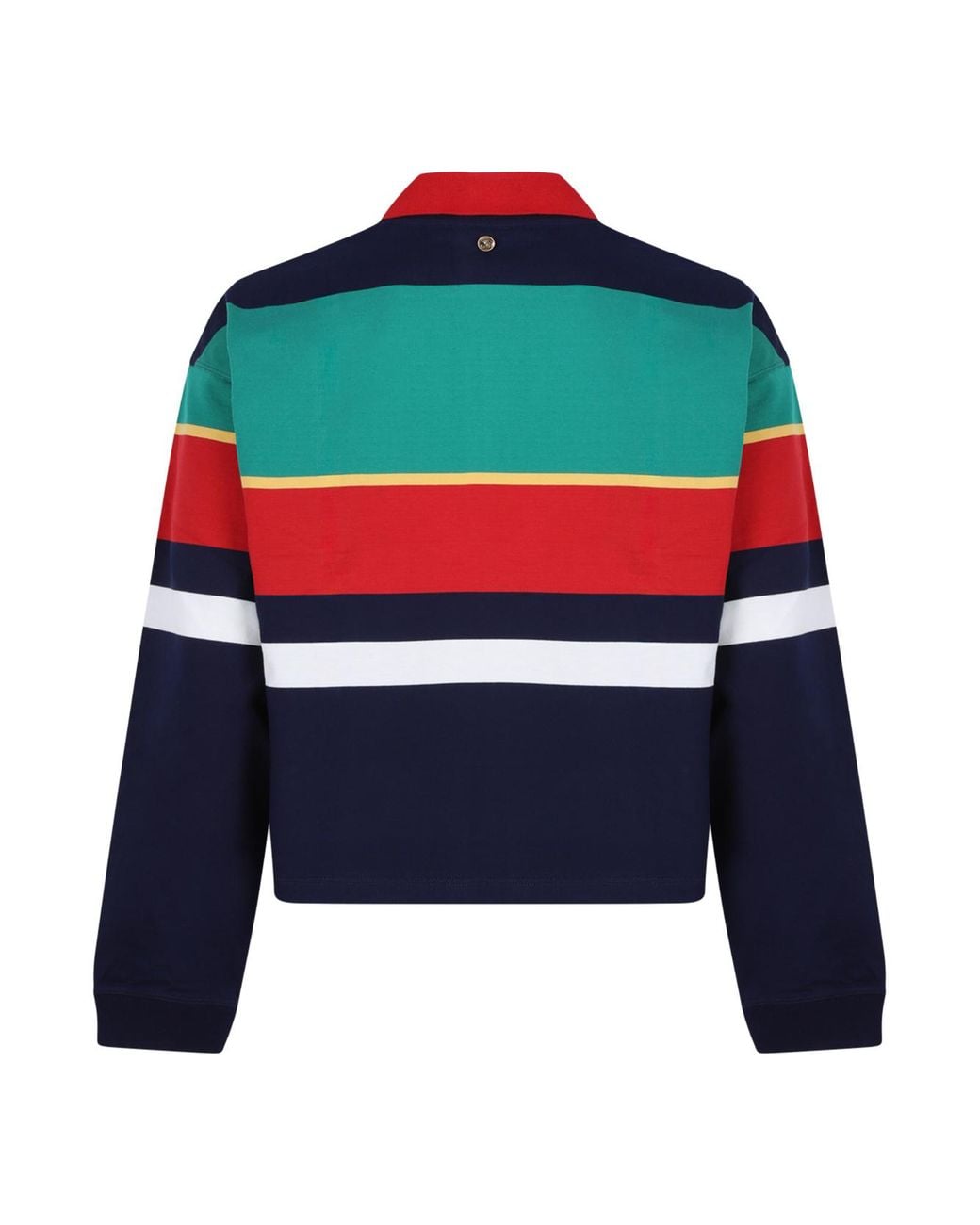 Versace Blue Colour-Block Polo Sweatshirt for men