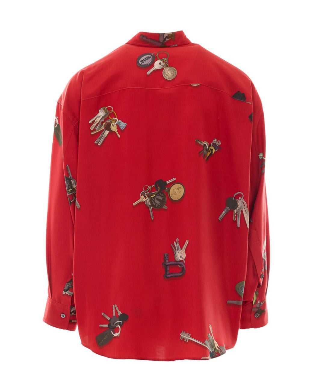Magliano Red A Bunch Of Keys Printed Shirt for men