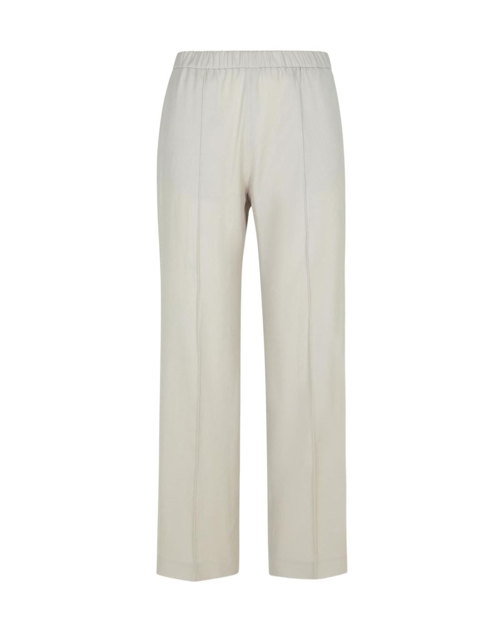 Fabiana Filippi Gray Elasticated Waistband Straight Leg Trousers