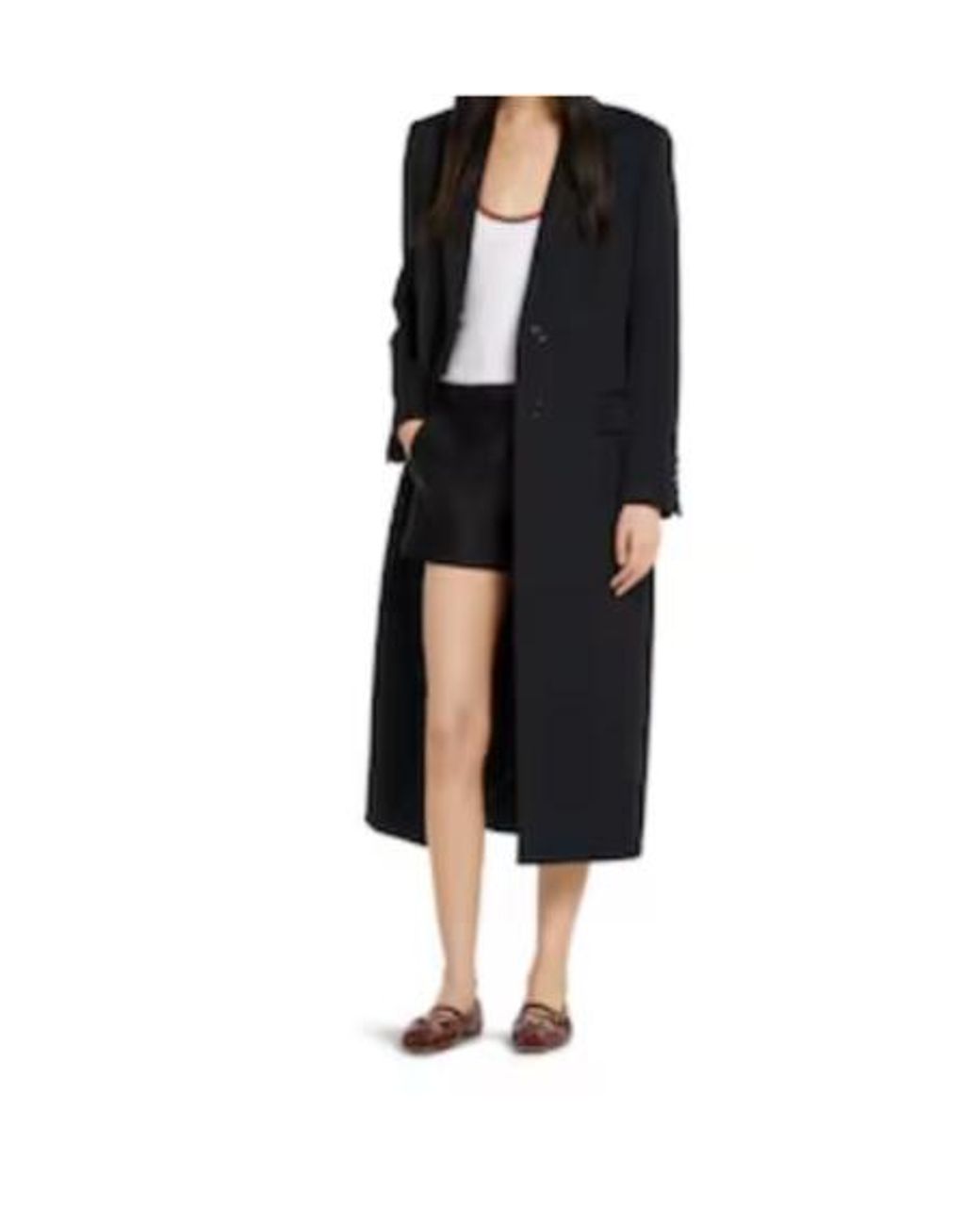 Gucci Blue Collared Button-Up Long Coat