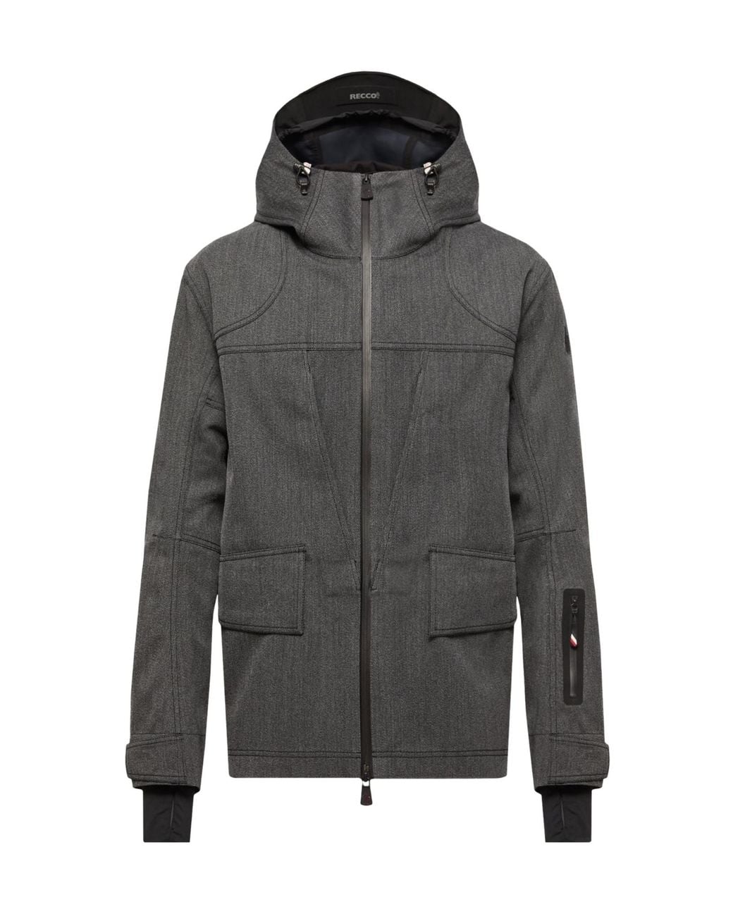Moncler Gray Ardiden Hooded Wool Ski Jacket for men