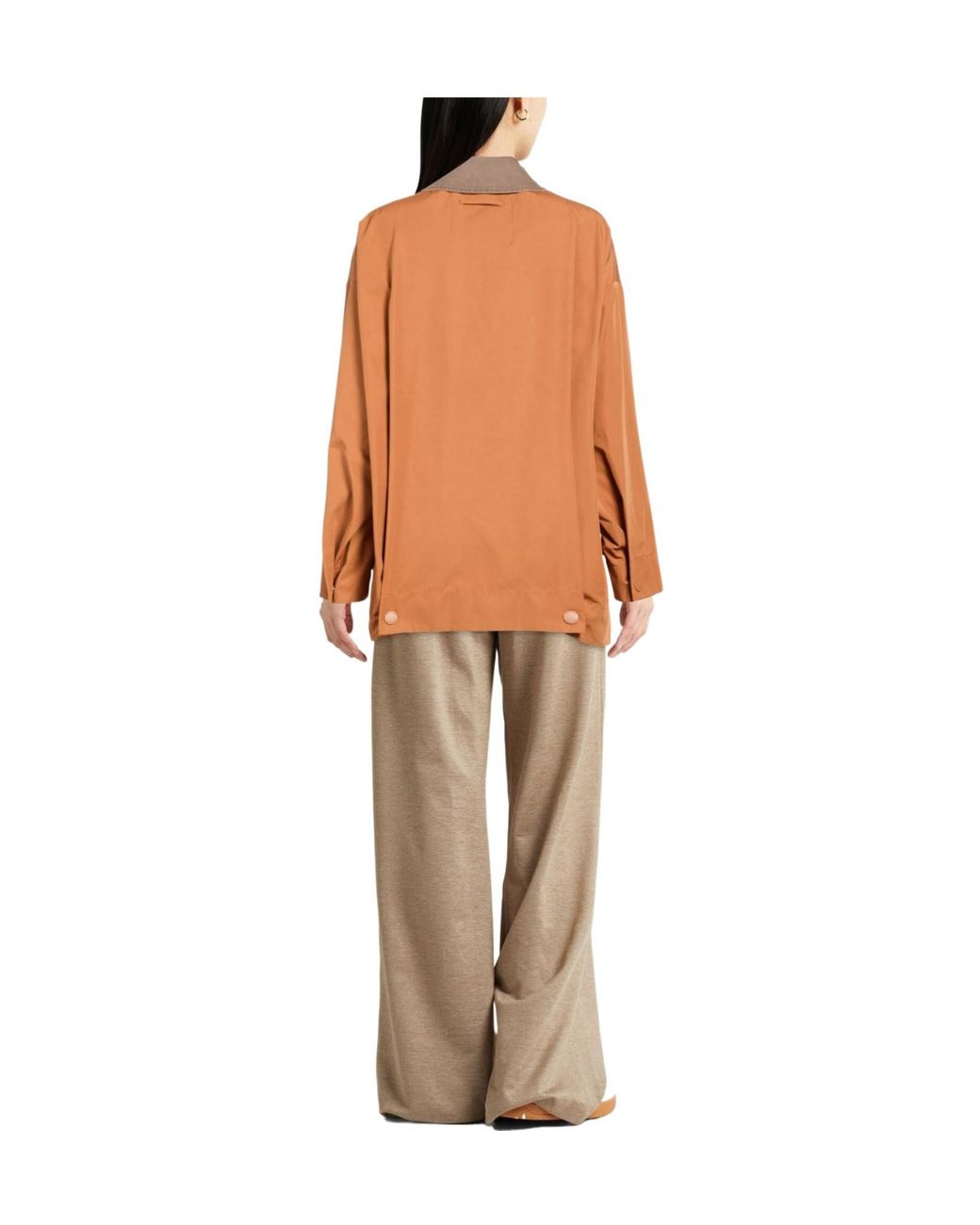 MAX&Co. Orange Solid Color Jackets