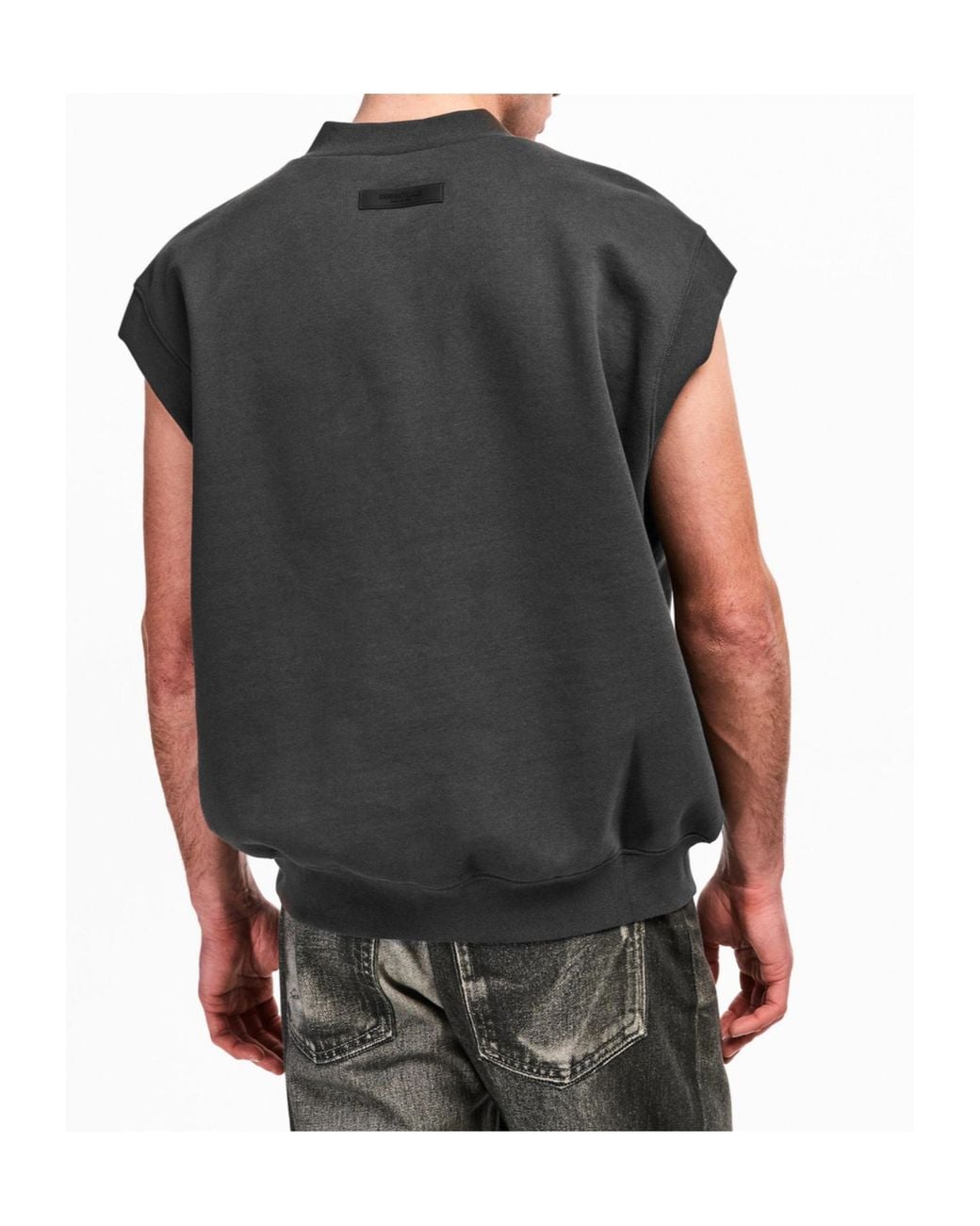 Fear Of God Black V-Neck Vest for men
