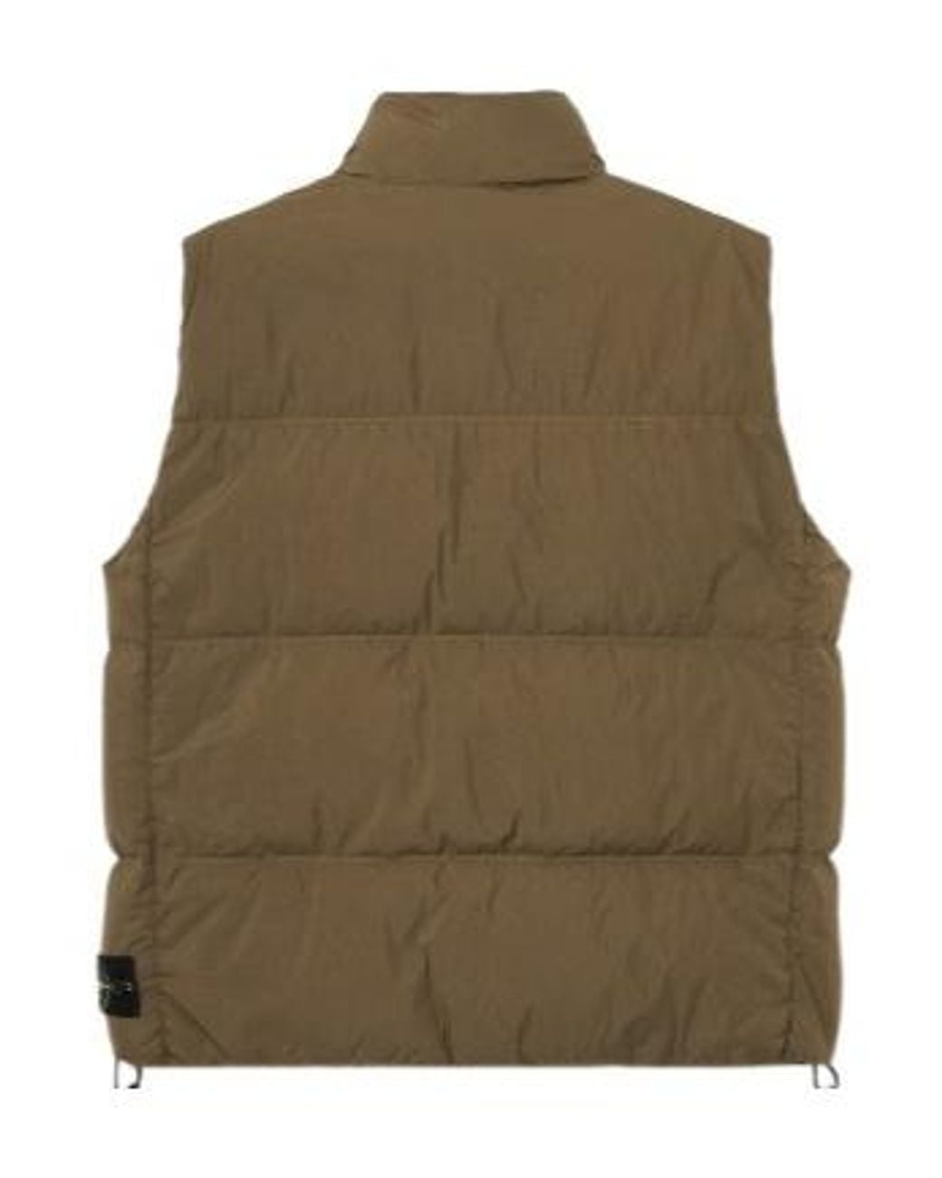 Stone Island Green Padded Gilet for men