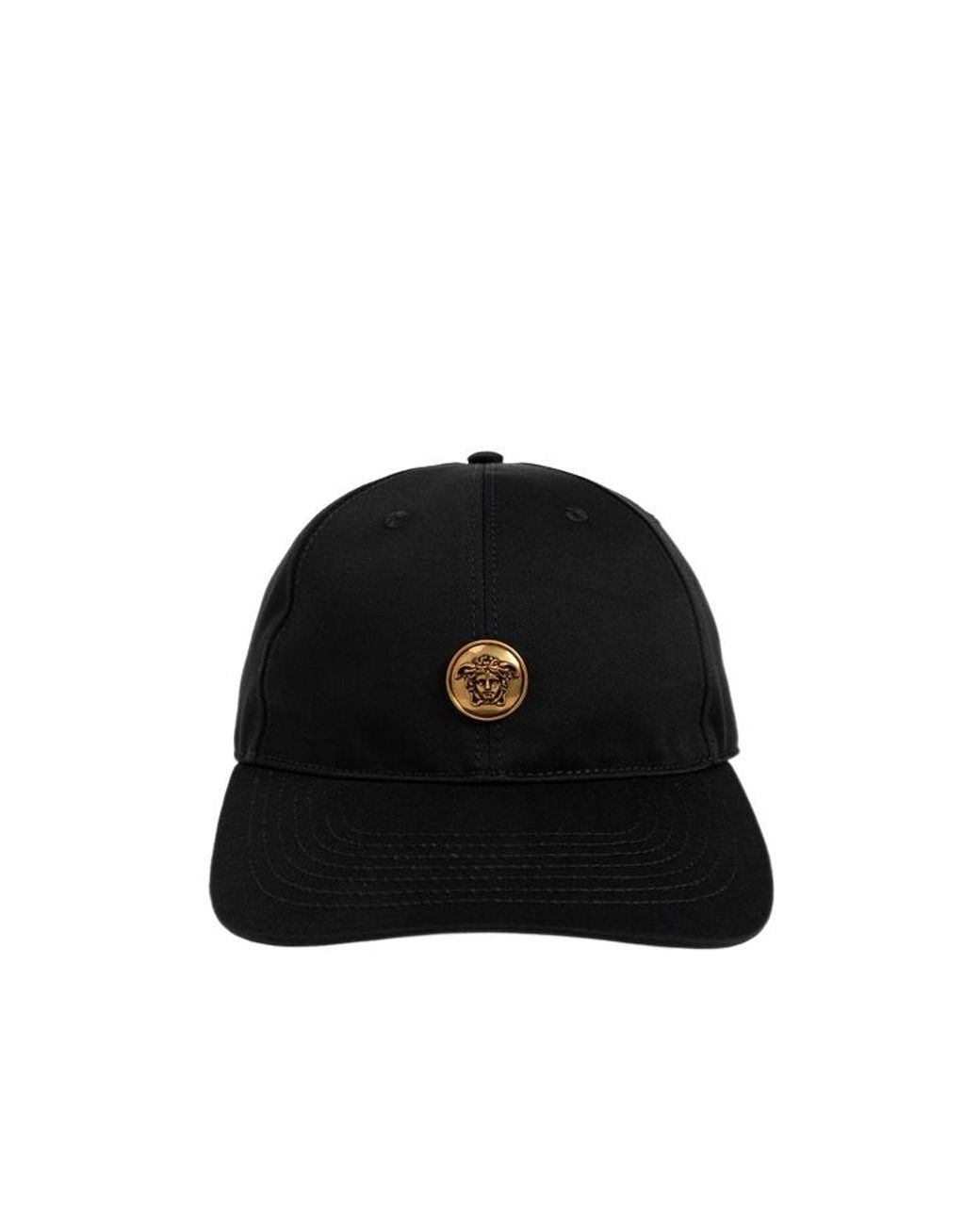 Versace Black Medusa Head Baseball Cap for men