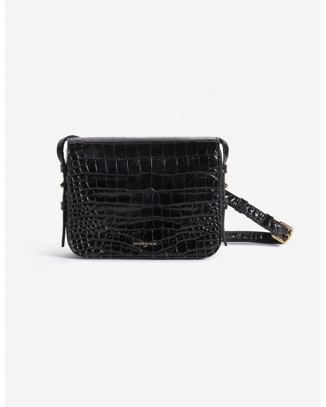 Maison Kitsuné Black Maison Kitsuné Edie Bag for men