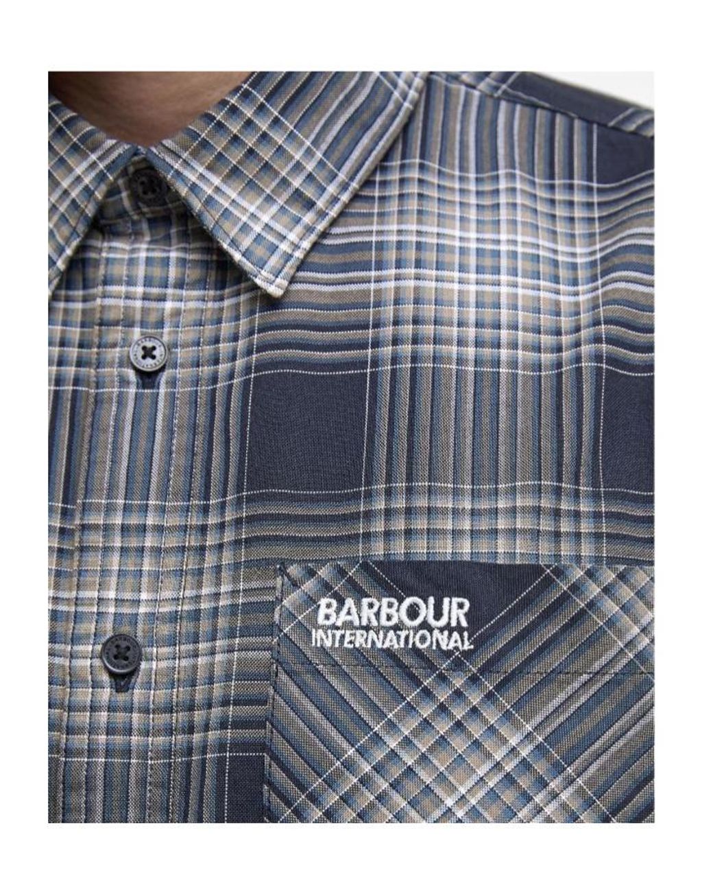 Barbour Blue Hall Check Long-Sleeved Shirt for men