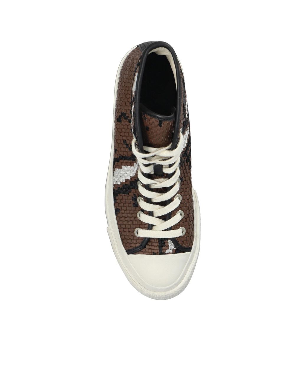 Converse Brown Lace-Up High-Top Casual Shoes for men