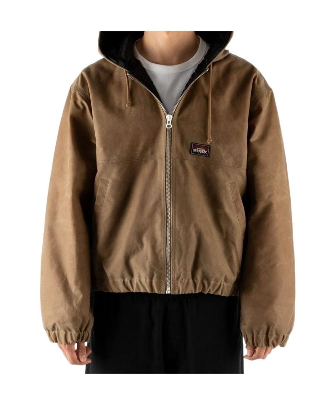 Stussy Brown Hooded Casual Jacket for men