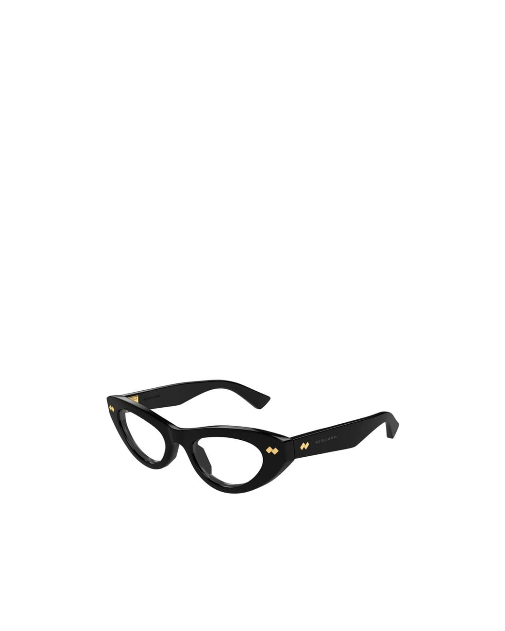 Bottega Veneta White Eyewear Dizzy Cat Eye Eyeglasses