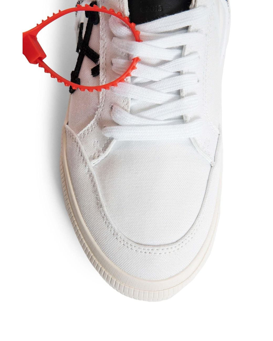 Off-White c/o Virgil Abloh White New Low Vulcanized Lace-Up Sneakers