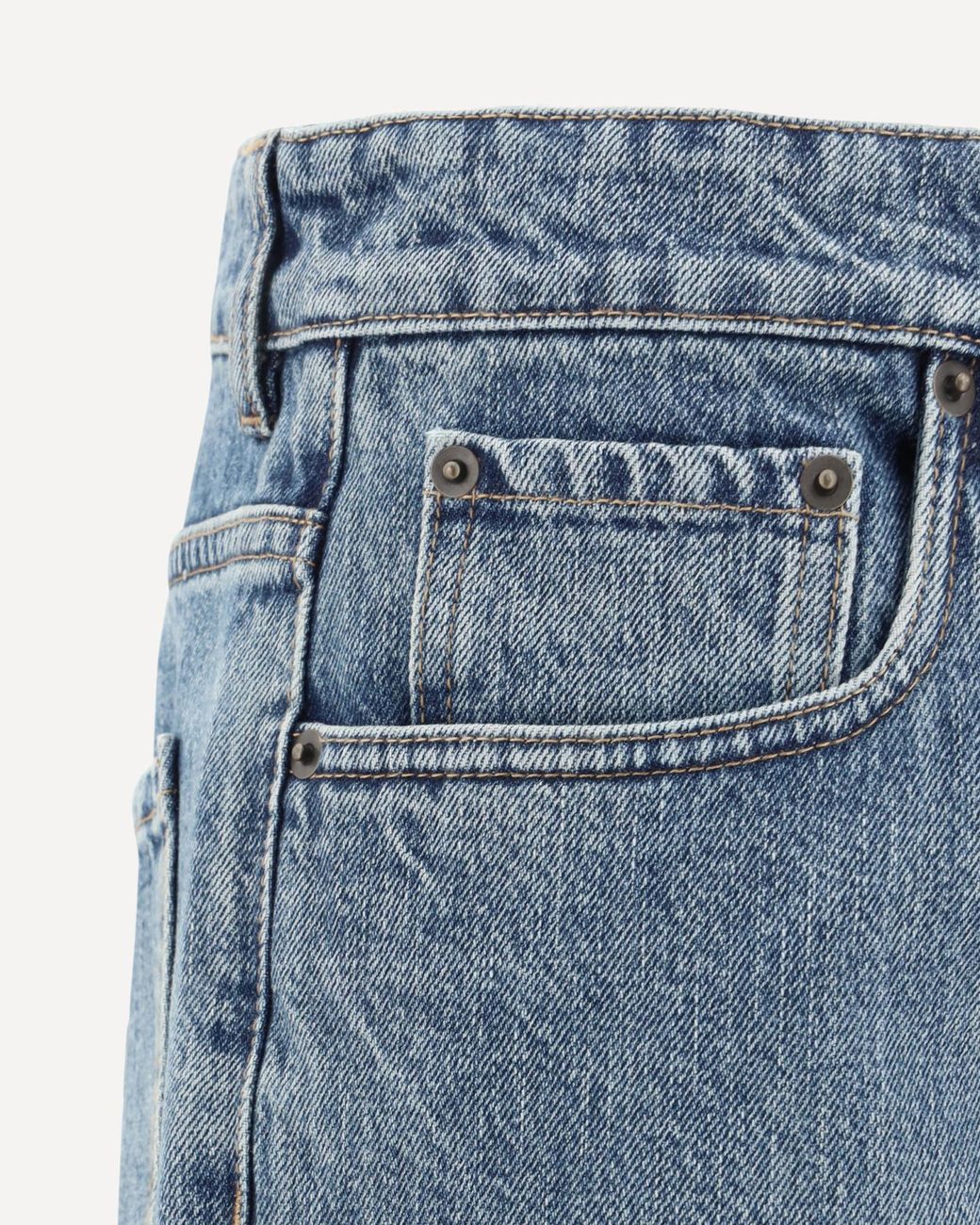 Miu Miu Blue Logo-Embroidered Straight-Leg Jeans